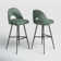 Etna Swivel Upholstered Counter Stool with Metal Frame