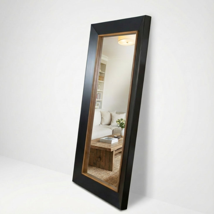 Miroir Lux, Noir / brun