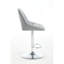 Ensemble de 2 tabourets de bar avec repose-pieds chromé et base pivotante réglable en hauteur-74077372