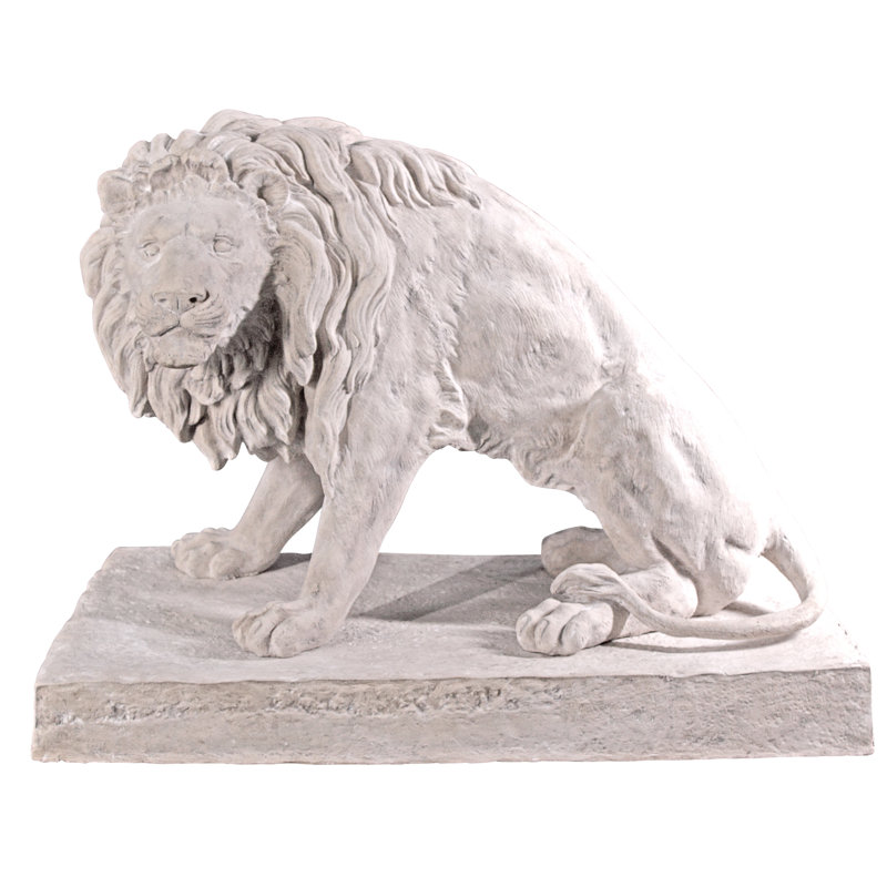 Statue sentinelle kingsbury jardin géant lion, Orienté vers le côté droit