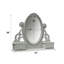 Miroir décoratif sculpté gris clair de 47 pouces