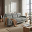 Canapé à 3 places de style moderne avec revêtement en chenille gris et ressorts ensachés confortables 1 pièce
