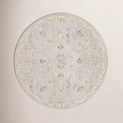 Airlie Slate Beige Hand-Tufted Wool Oriental Rug