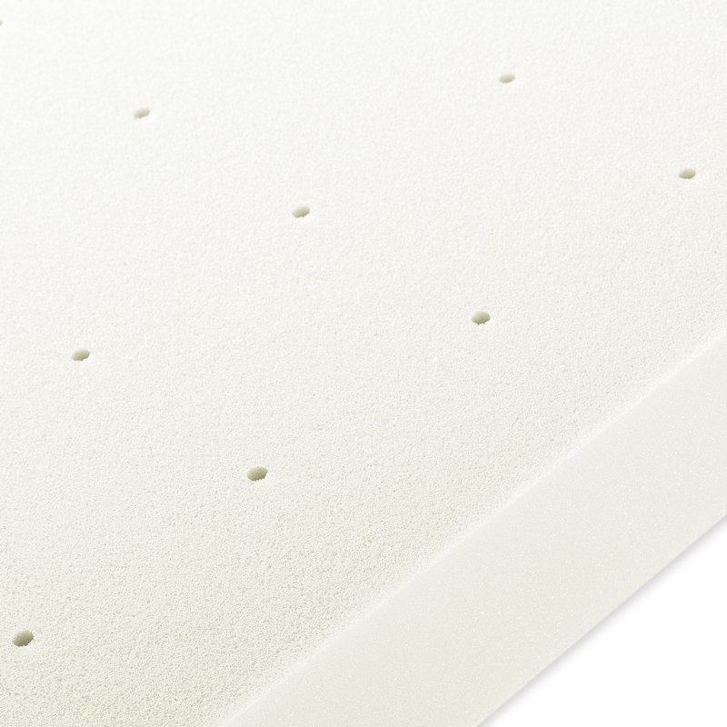 Surmatelas en mousse viscoélastique Inez, 2.5", Grand lit court