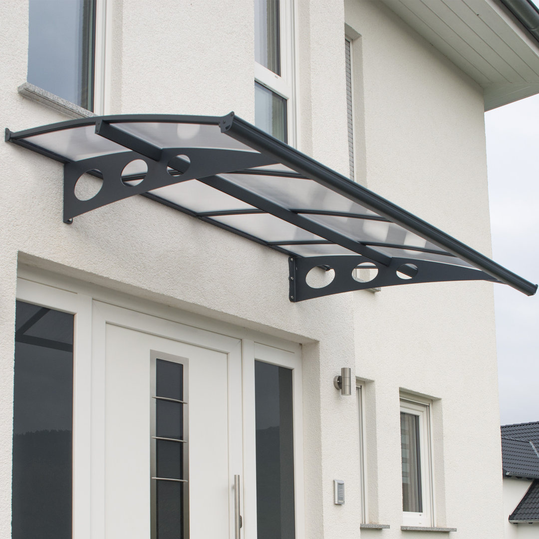 Canopia By Palram 223.5cm W x 139cm D Glass Clear Cover Retractable Door / Window Awning
