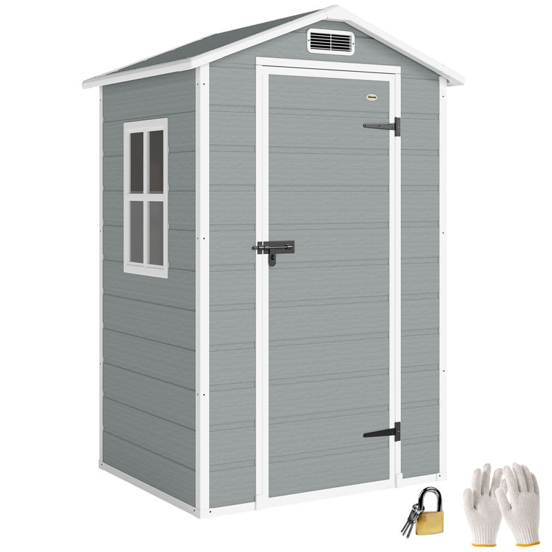 Garden Storage Shed, Grey