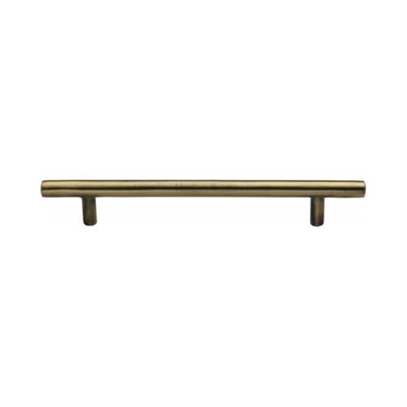 Heritage Brass Heritage Cabinet Pull Bar Design, Antique Brass, 22.4cm H x 1.1cm W x 3.2cm D