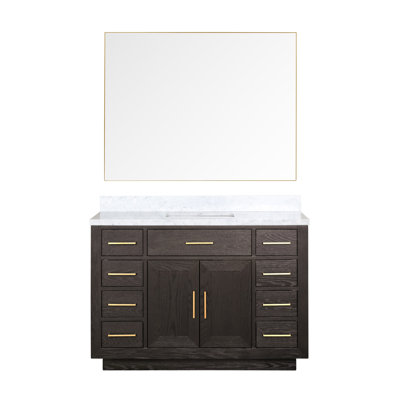 Ensemble de meuble-lavabo simple 48 "avec miroir