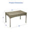 Table basse en résine tressée Kentwood-37026423