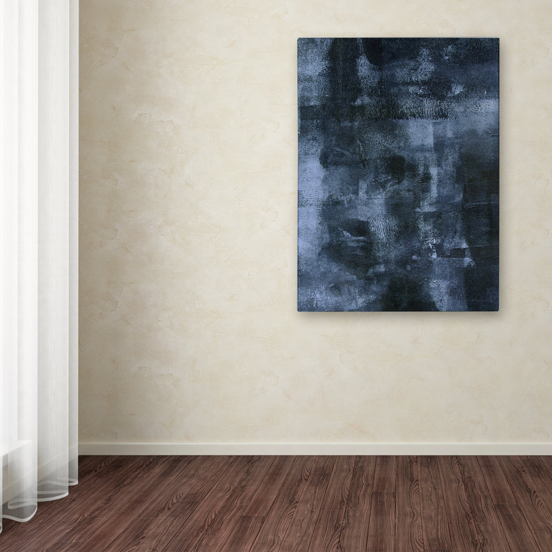 « abstract 4 blue », impression sur toile tendue, H 47 po x l 35 po x P 2 po