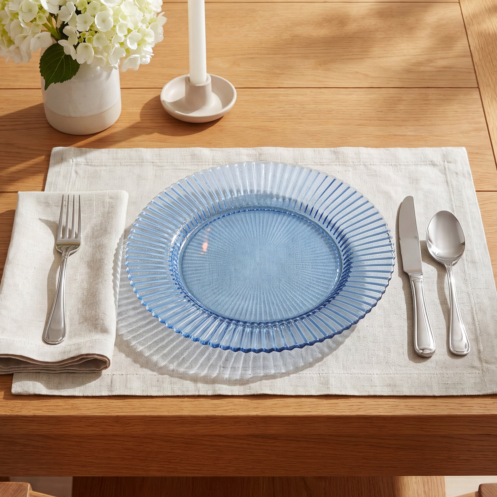 Archie Dinnerware Set, Cornflower Blue