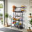 Rolling Freestanding Sports Rack Multi-Use Gym Storage Workout Equipment Organizer