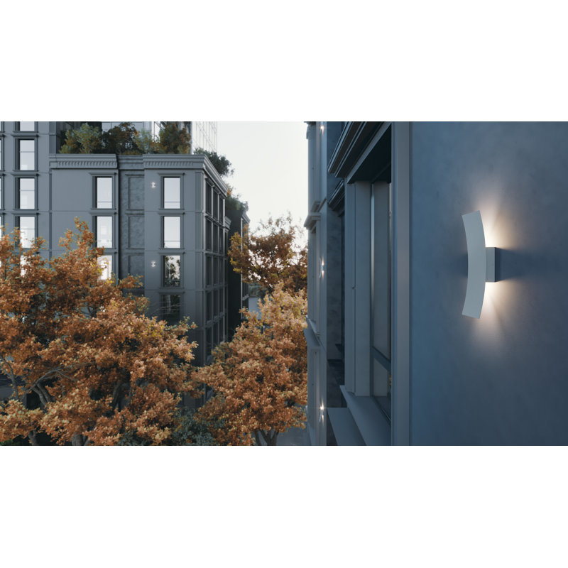 Elnaz LED Wall Light, Gray, 24, 18" H x 5" W x 2.75" 