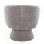 Chaise d'appoint pivotante en tissu gris-1209284970