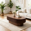 Table basse ovale