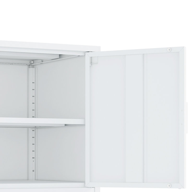 Ava 23.6 Accent Cabinet with 2 Adjustable Shelves, White