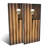 2' x 4' USA Burnt Flag Solid Wood Cornhole Set