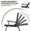 Folding Fishing Chair Up to 150KG, Portable Camping Chairs for Adults with Arms, Removable Cushion, Adjustable Backrest and Fixed Headrest for Beach Fishing Outdoor Picnic