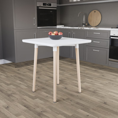 Joey Beech Solid Wood Base Dining Table