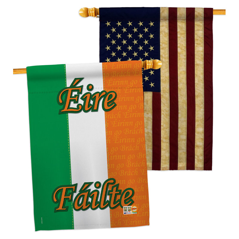 Drapeau de maison en polyester 2 faces 3 pi 3 po x 2 pi 3 po Home Decor