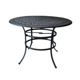 Allene Round Metal Outdoor Bar Table