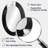 Monochromatic Drift Of Shadows Into The Dark I - White Oval Wall Mirror Decor-1990848315