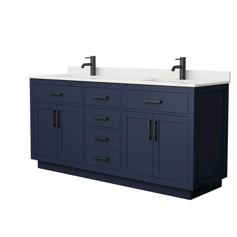 Beckett TK 72'' W Vanity, Single, Matte Black