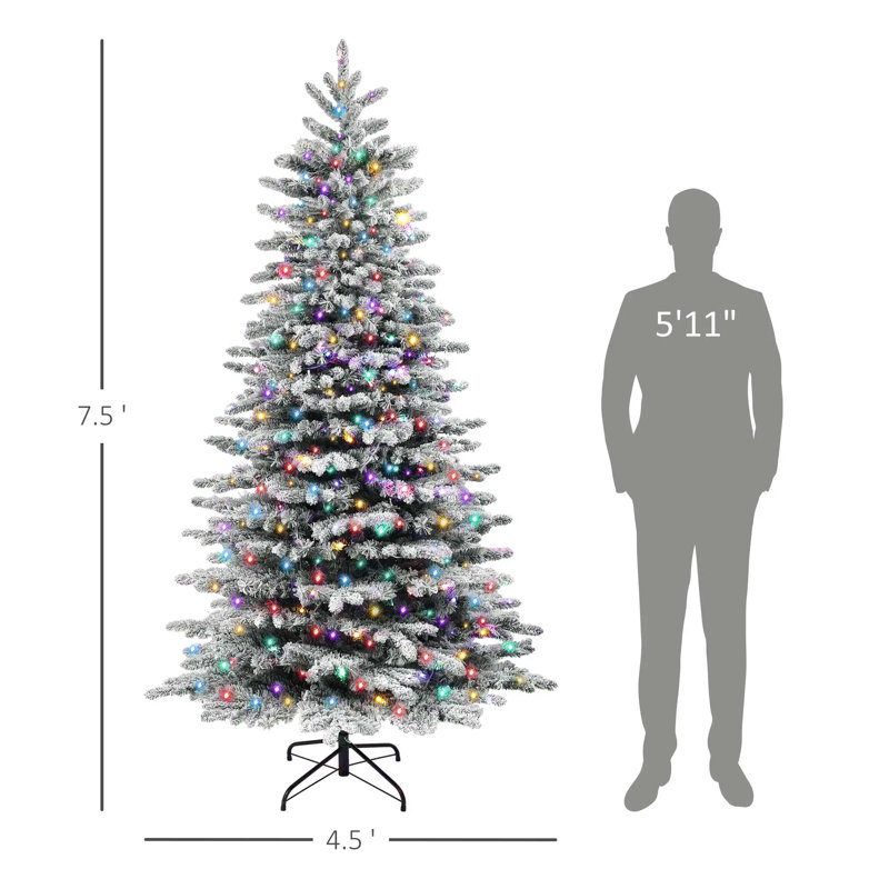 Arbre de Noël artificiel enneigé 7,5 pi | Idée de cadeau