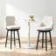 Chaises contemporaines à hauteur de comptoir, tabourets de bar pivotants modernes, élégantes chaises de bar à haut dossier (seulement 2 tabourets de bar)