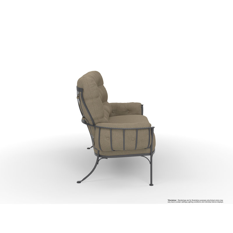 Monterra Outdoor 2 - Seat Loveseat, Graphite, Harris Stone