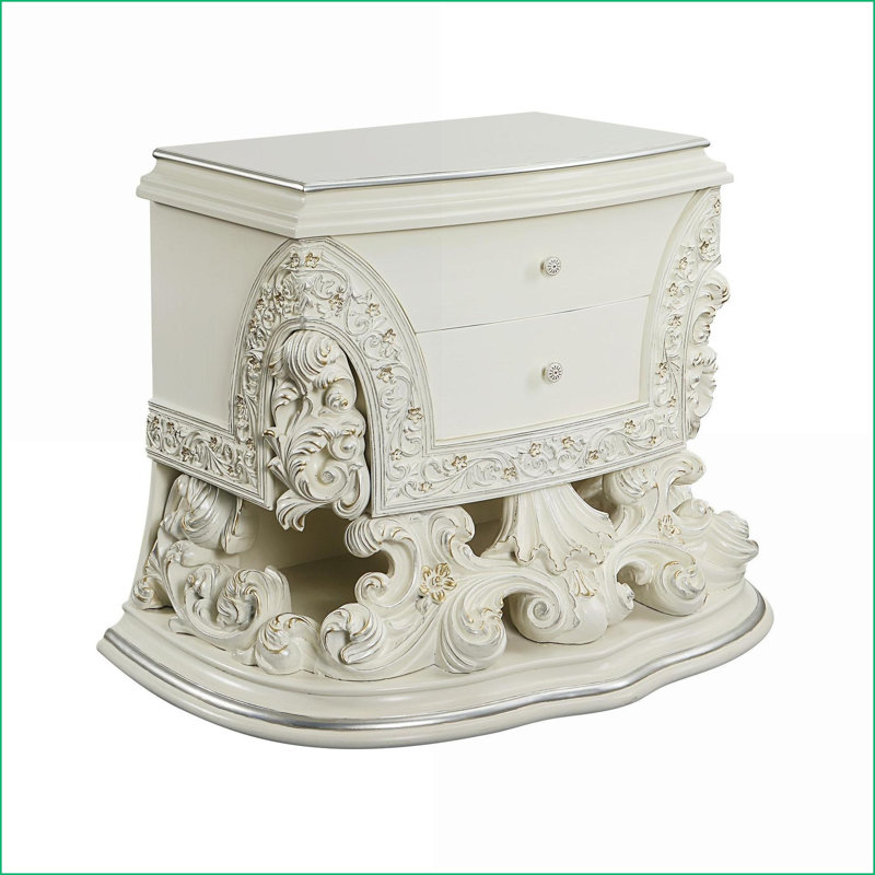 Table de chevet 2 tiroirs Adara