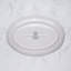 Porcelain Titanium Premium Oval Plate with Foot, Shell Sand, 12x8.8"