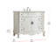 Ensemble de meuble-lavabo simple 42 po Lunette-1735071205-1735071204