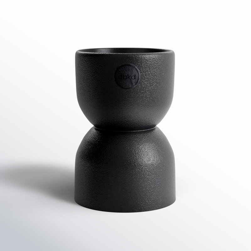 Vase de table en céramique Genelda, H 3,94 po x l 2,76 po x P 2,76 po