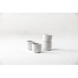 Cloud Terre Iceland Stoneware, 3" Cup (Set of 4), Volcanic Gray