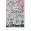 Tapis rose et orange à tissage mécanique abstrait 5 pi x 7 pi