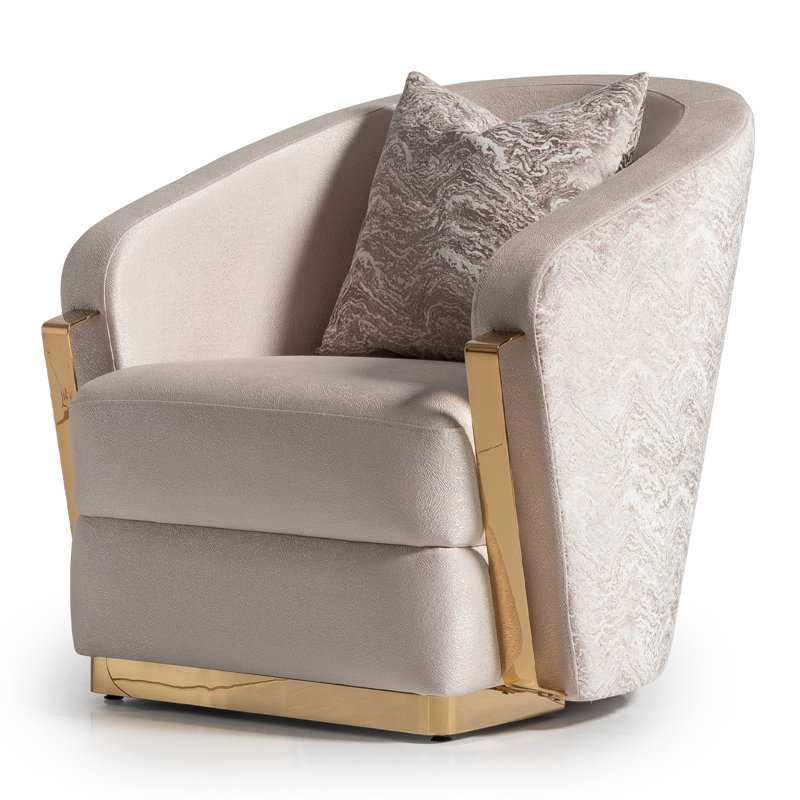 Carmela 32'' Wide Barrel Chair