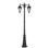 Lampadaire noir en aluminium 2 lumières H 78 "