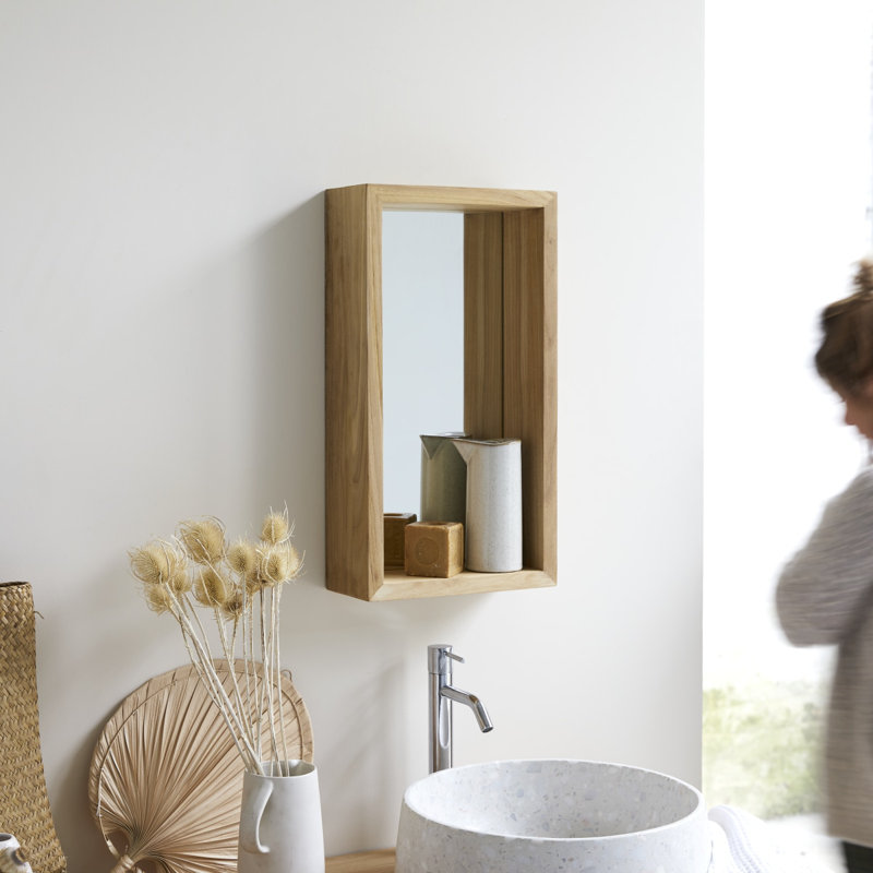 Stelle Rectangle Solid Wood Mirror