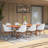 Anautica 8 - Person Wood Patio Dining Set with Rectangular Table