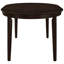 Table ovale Cappuccino avec cadre et feuille