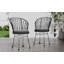 CHAISE, 2PCS avec 2 coussins, gris