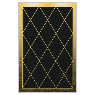 Tapis tissé de qualité supérieure, 5,9 x 9,2 pieds | 100% polyester, 650 g / m² | Pois antibactérien antidérapant en PVC, d'une hauteur de poils de 0,3 po | Lavable à la machine, impression numérique 3D | Parfait pour le salon et la chambre à cou