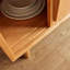 Buffet simple en bois massif avec rangement-308130803