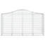 Arched Gabion Baskets 3 Pcs Galvanised Iron-891420563