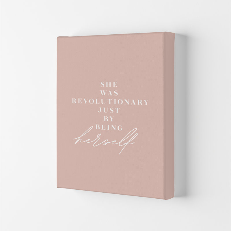 She Was Revolutionary 2 - Print, 29.7cm H x 21cm W x 4cm D, Wrapped Canvas