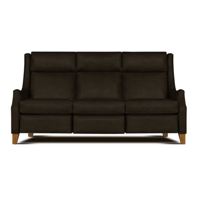 Canapé inclinable Charles de London en cuir véritable 88,5 po Talisman
