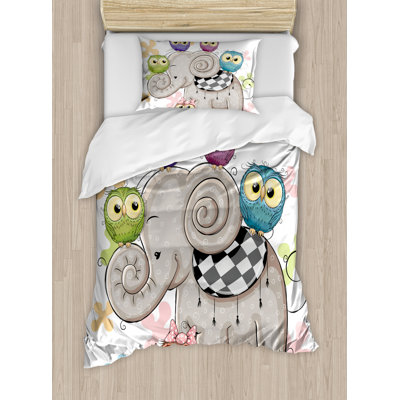 Polyester Geometric Shapes Duvet Cover