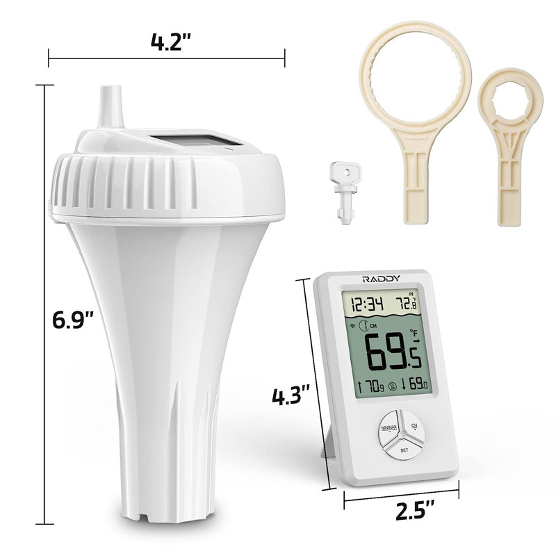 Floating Easy Read Wireless Digital Water Thermometer