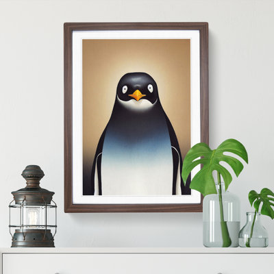XV1022-521X Amazing Penguin 1 Piece Single Picture Frame Wall Art